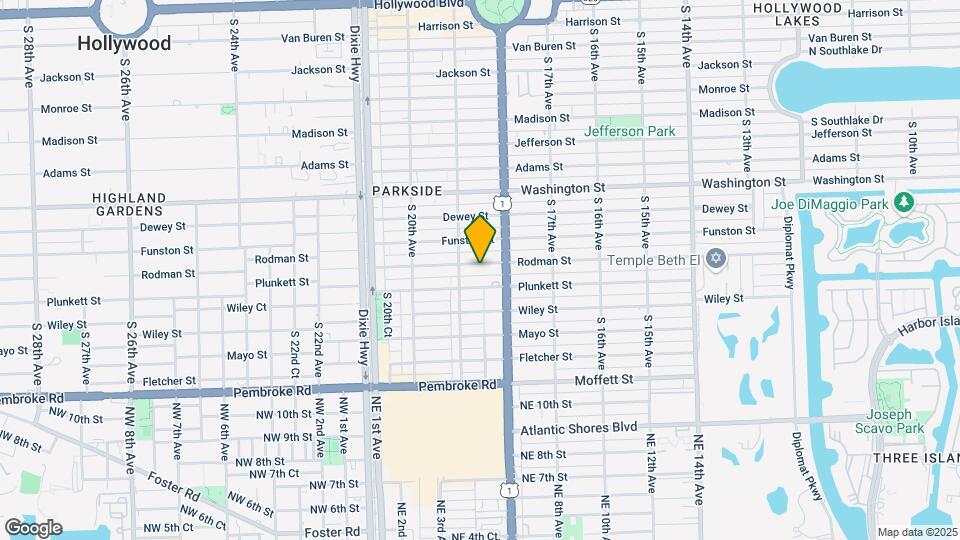 1832 Rodman St Map and Location Details