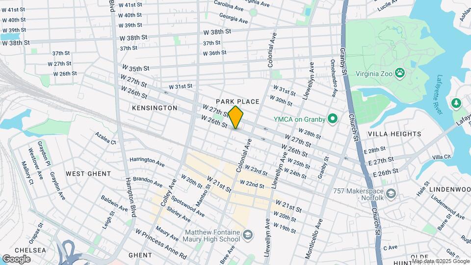 527 W 26th St Map and Location Details
