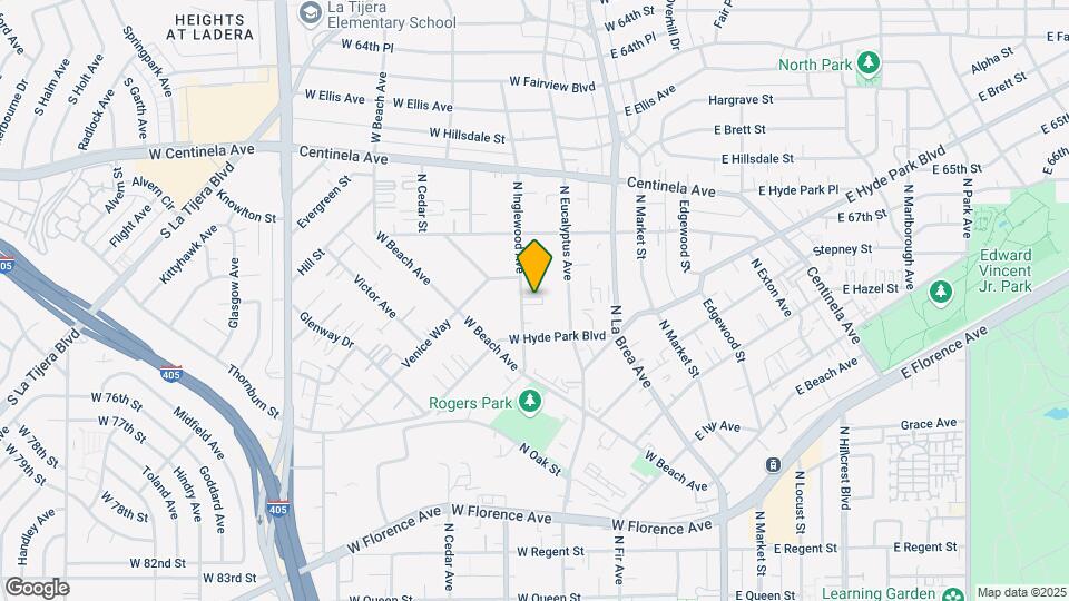 734 N Inglewood Ave Map and Location Details