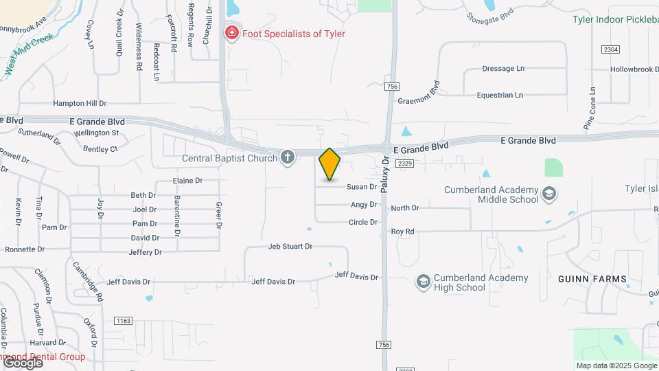 1702 Susan Dr Map and Location Details