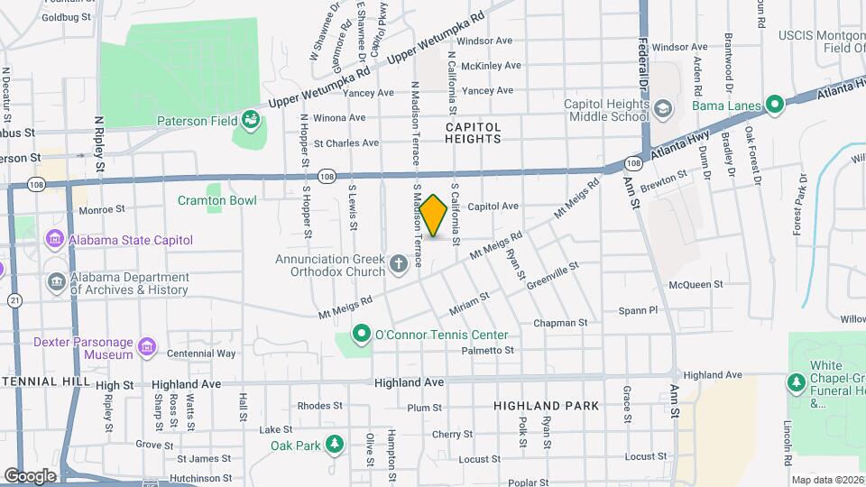 1814 James Ave Map and Location Details