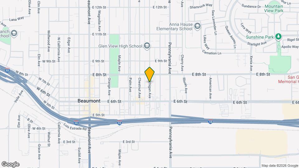 735 Michigan Ave Map and Location Details