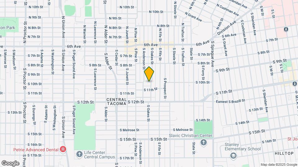 1002 S Oakes St Map and Location Details
