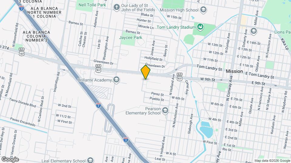 1004 W 8th St, Unit 1 Map and Location Details