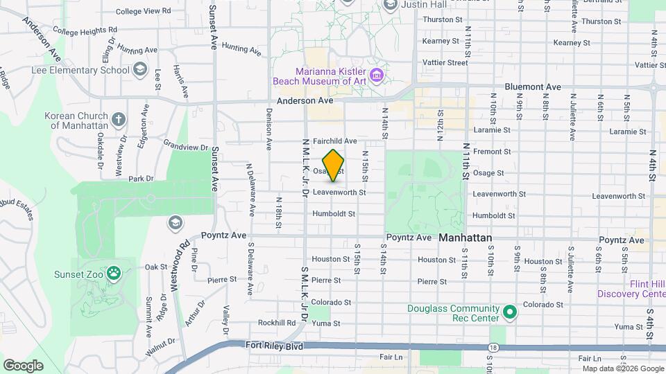 1614 Leavenworth St Map and Location Details