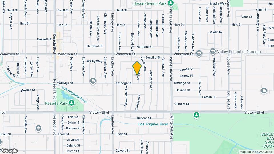 6623 Enfield Ave Map and Location Details