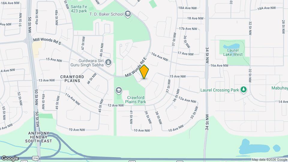 1411 Mill Woods Rd E Map and Location Details