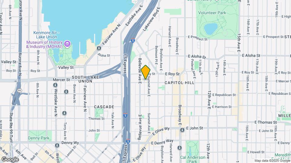 414 E Mercer St Map and Location Details