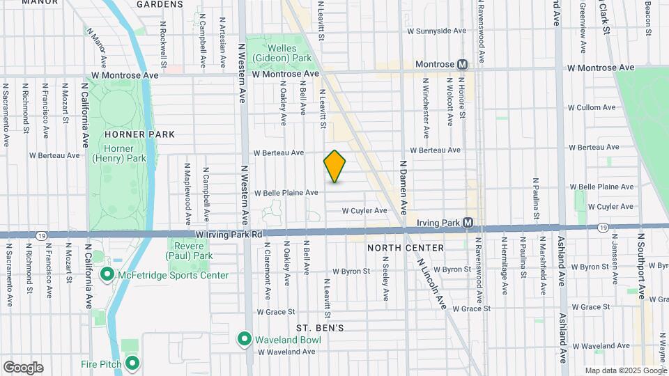 2148 W Belle Plaine Ave Map and Location Details