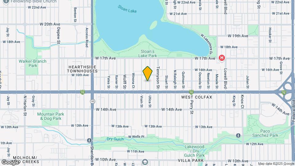 1547 Utica St Map and Location Details