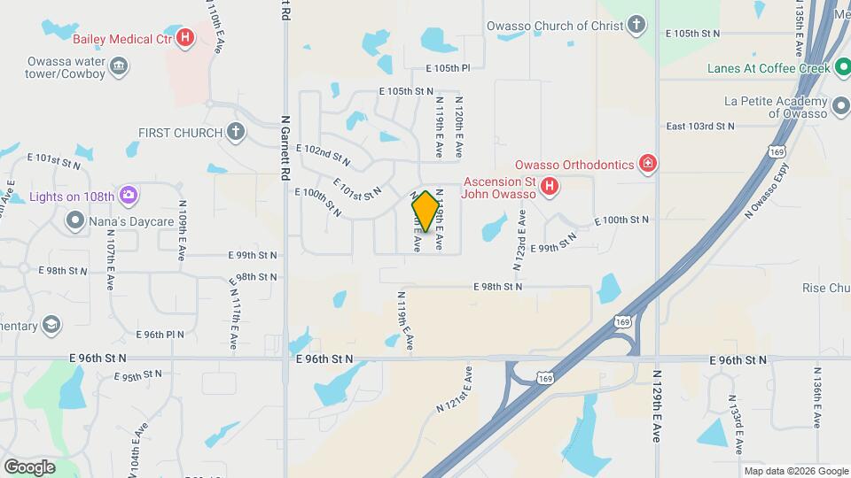 9905 N 118th E Ave Map and Location Details