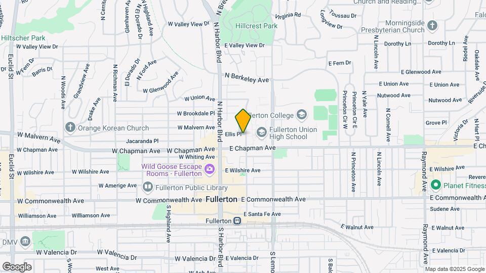 521 N Pomona Ave Map and Location Details