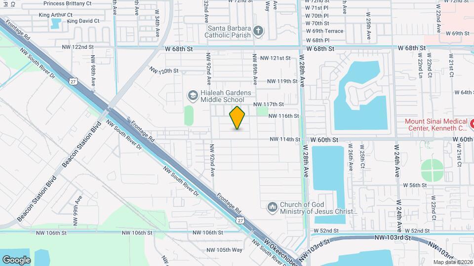 9028 NW 114th Terrace Map and Location Details