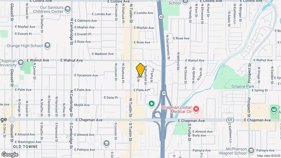 371 N Oak St, Unit f Map and Location Details