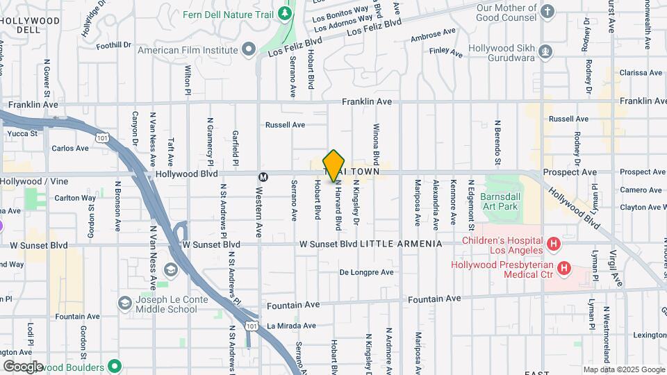 1635 N Harvard Blvd Map and Location Details