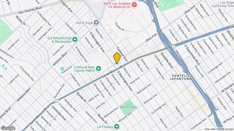 1510 S Barrington Ave, Unit Apt 204 Map and Location Details