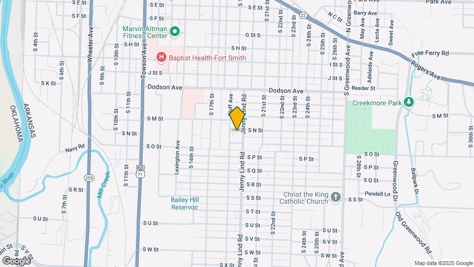 1914 S N St Mapa y Detalles de la Ubicación