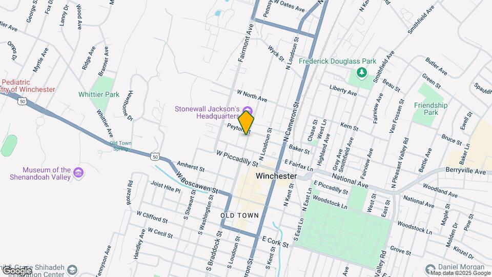 325 N Braddock St Map and Location Details