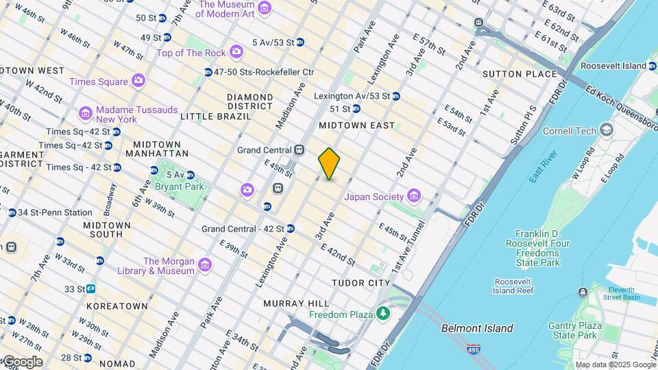150 E 46th St-Unit -9H Map and Location Details