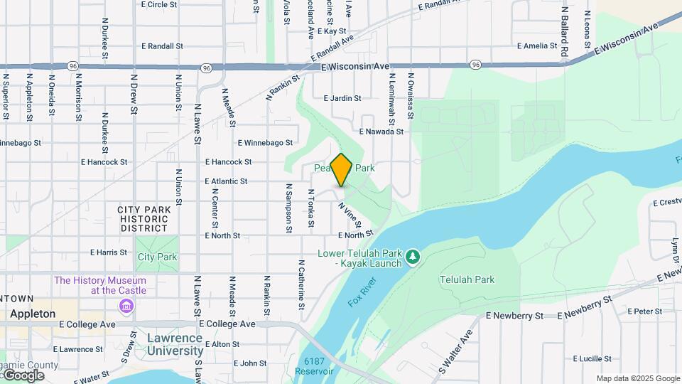 1100 E Vine St Mapa y Detalles de la Ubicación