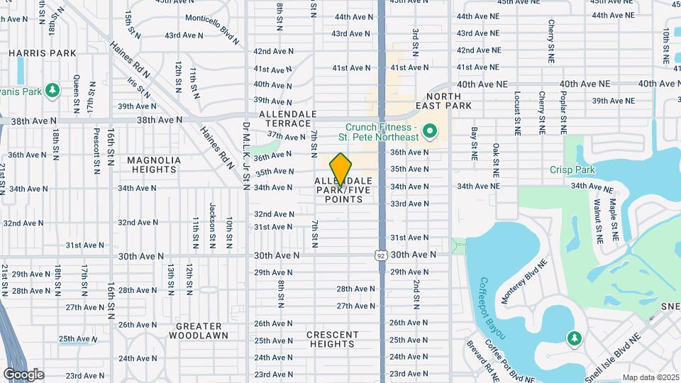 520 34th Ave N Map and Location Details
