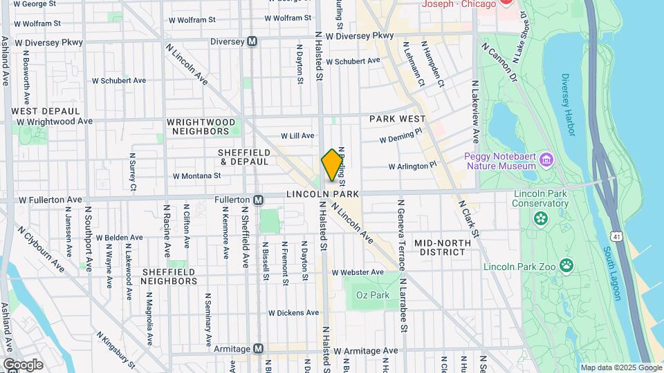 744 W Fullerton Ave Map and Location Details