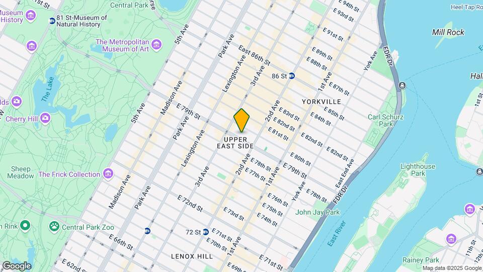 225 East 79 Street Mapa y Detalles de la Ubicación