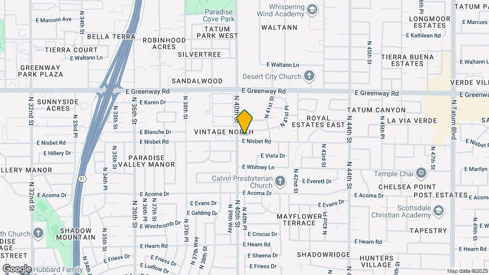 4012 E Nisbet Rd Map and Location Details