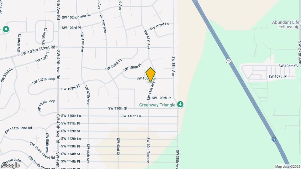 10910 SW 41st Ave Map and Location Details