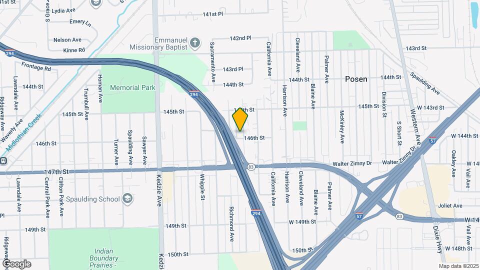 14544 S San Francisco Ave Map and Location Details