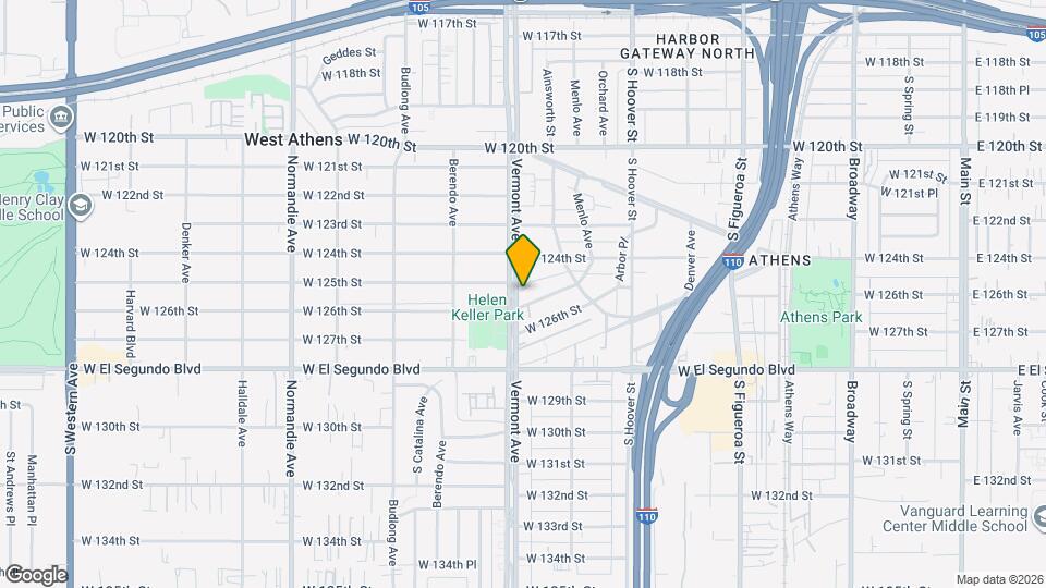 12434 S Vermont Ave Mapa y Detalles de la Ubicación