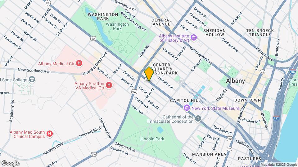386 Madison Ave, Unit Second Floor Map and Location Details