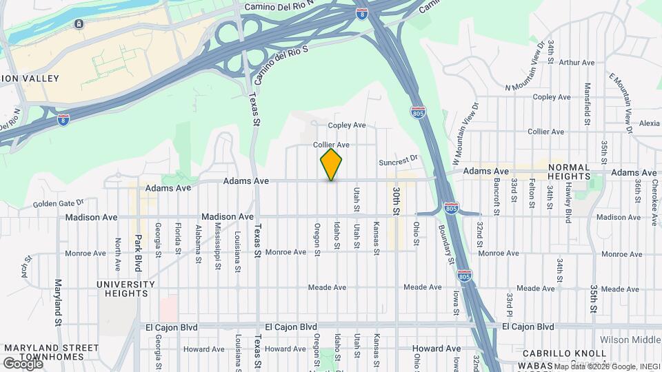 2773 Adams Ave Mapa y Detalles de la Ubicación