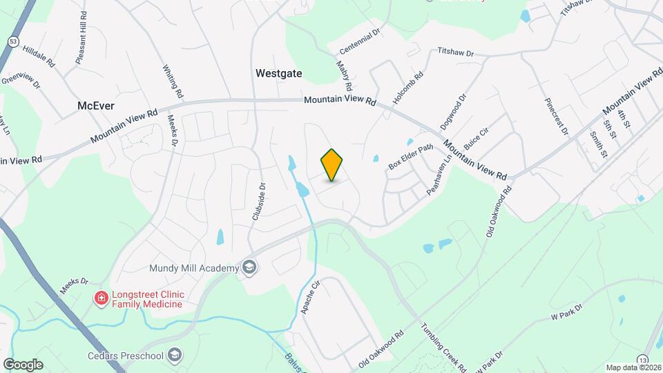 4438 Chestnut Oak Wy Map and Location Details