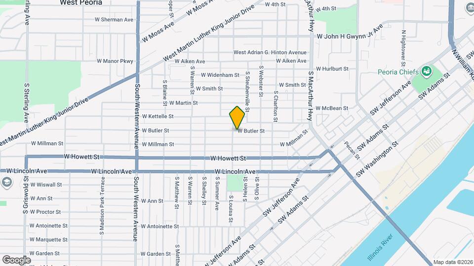 1314 W Butler St, Unit E307 Mapa y Detalles de la Ubicación