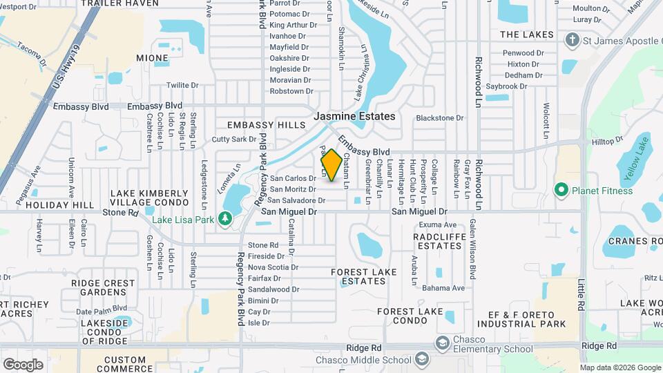 7431 San Moritz Dr Map and Location Details