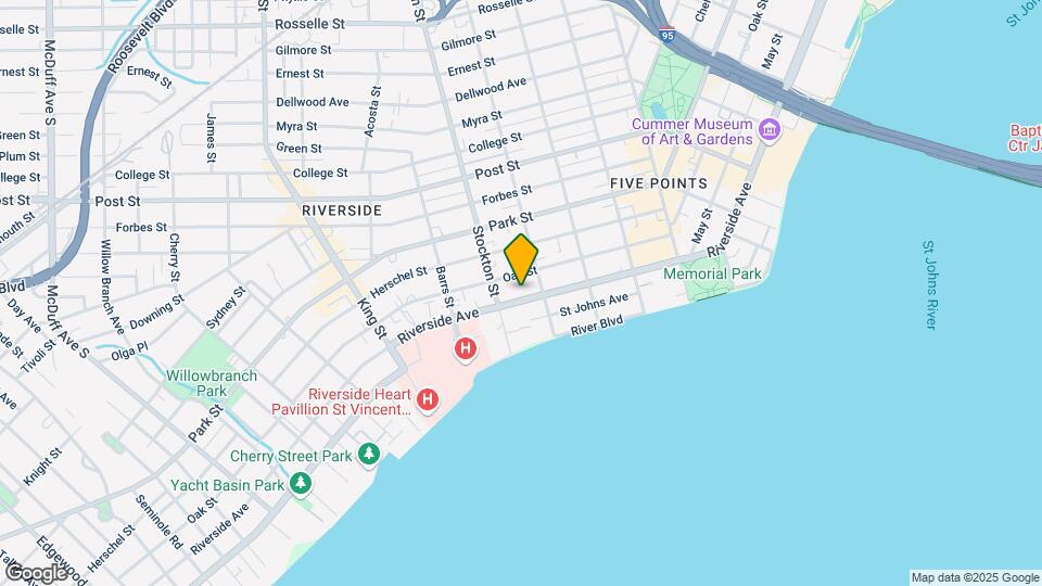 2331 Riverside Ave Map and Location Details