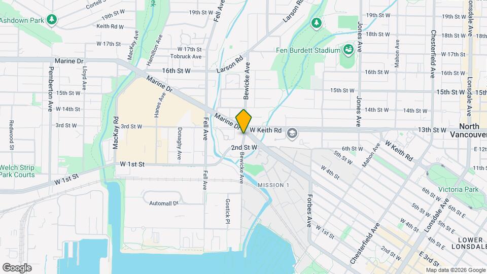 245 Bewicke Ave, Unit 208 Map and Location Details