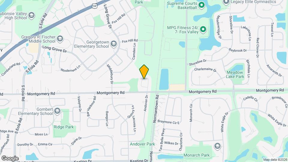 1227 Andover Cir Map and Location Details