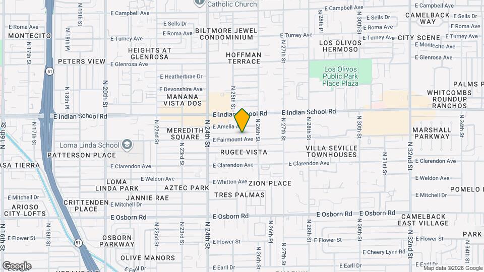2514 E Fairmount Ave Map and Location Details
