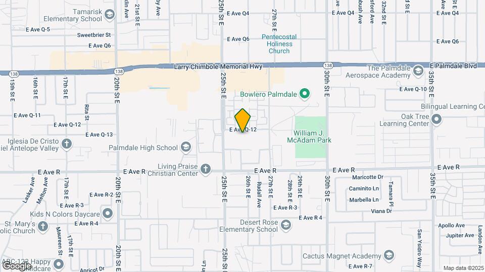 Palmdale Terrace Apartments Mapa y Detalles de la Ubicación