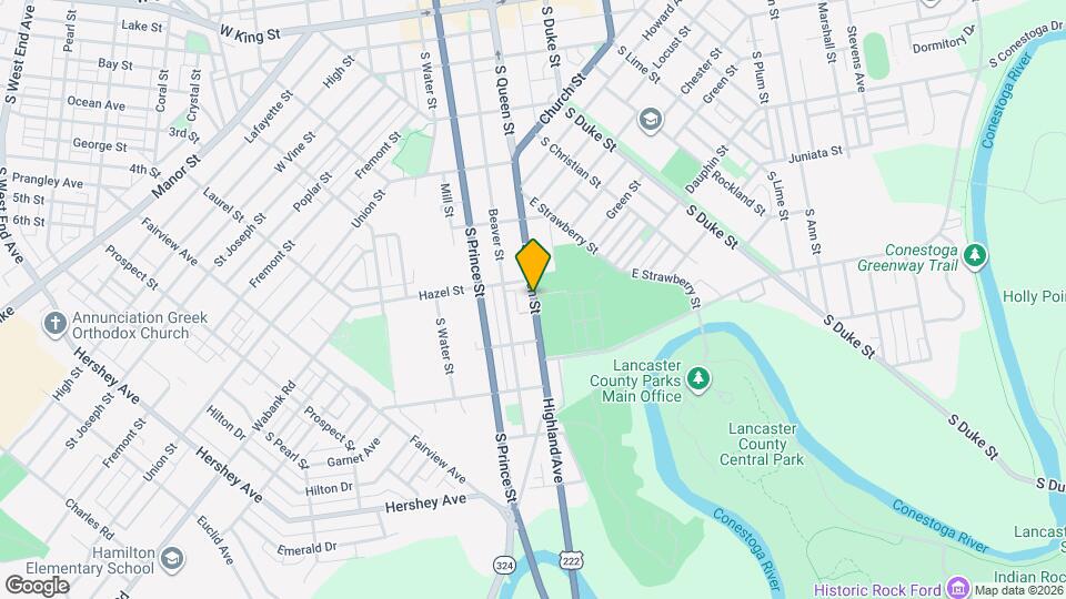 524 S Queen St, Unit 1 Map and Location Details