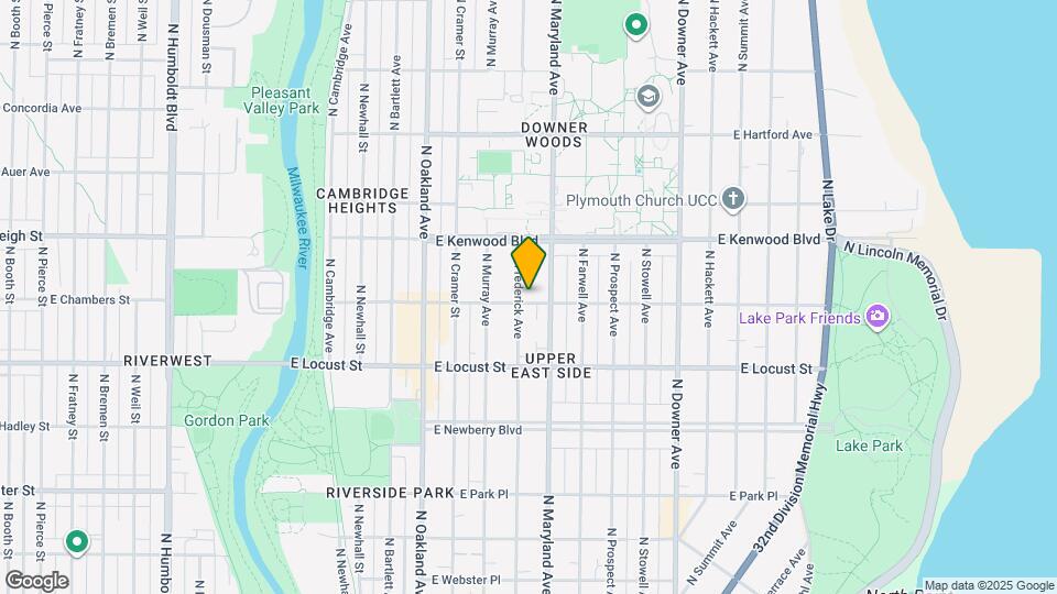 3000 N Frederick Ave Map and Location Details