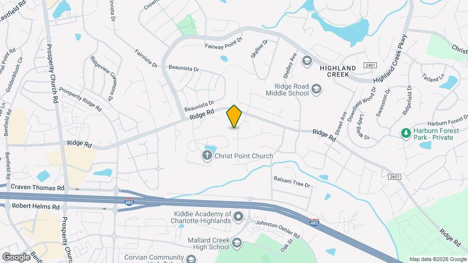 2032 Highland Knoll Dr Map and Location Details