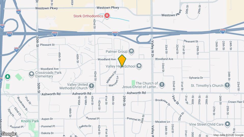 1116 39th St Map and Location Details