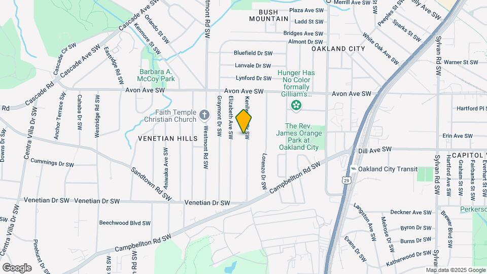 1315 Kenilworth Dr SW Map and Location Details