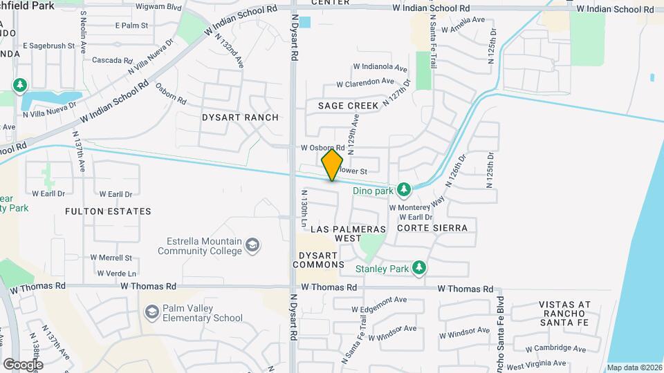 13018 W Monterey Way Map and Location Details