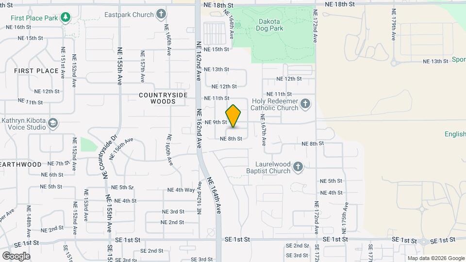 16405 NE 9th Way Map and Location Details