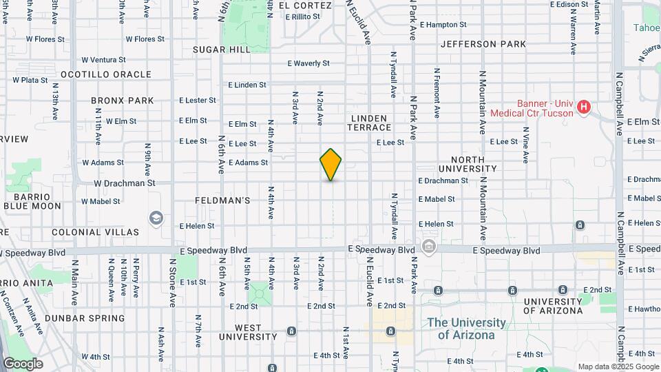 610 E Drachman St Map and Location Details