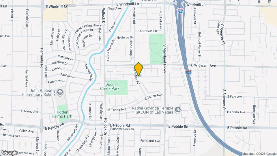 8585 Ebony Hills Way Map and Location Details